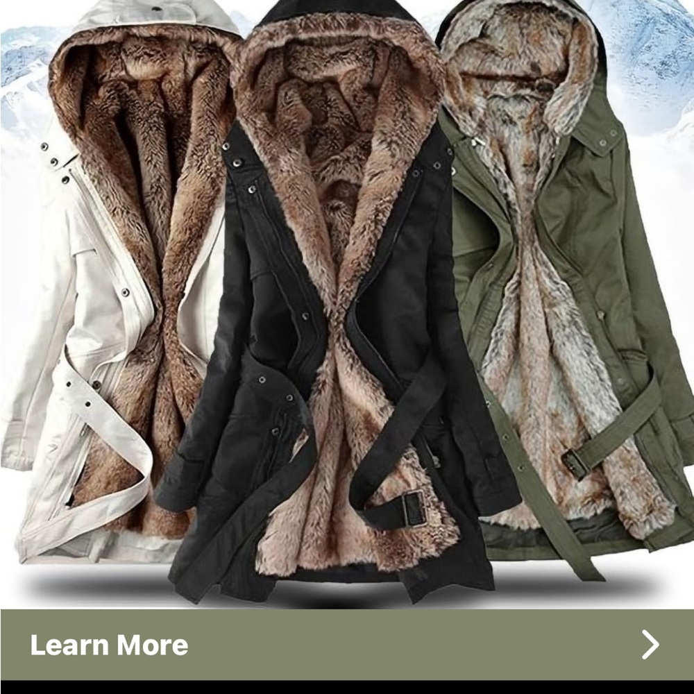 Lined winter coat